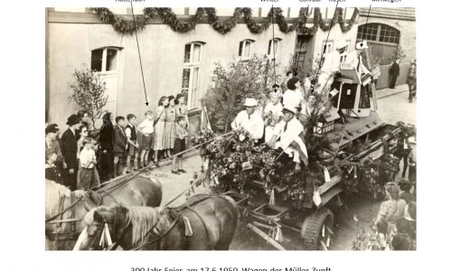 1201 1950 Alte Schule Obere Str Köster 300 Jahr Feier