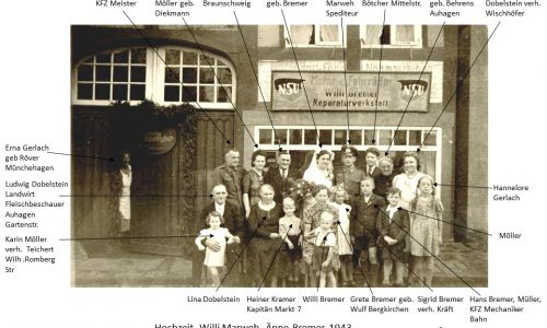 1306 1943Markt4Alt33WilliMarwehÄnneBremer Hochzeit