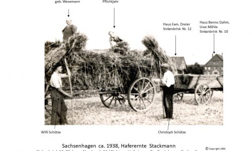 1601 1938 Haferernte Schütze