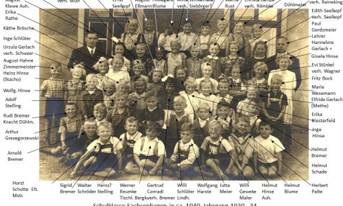 1912 1942 Sachsenhagen Schulklasse 4 geb. 1934-36